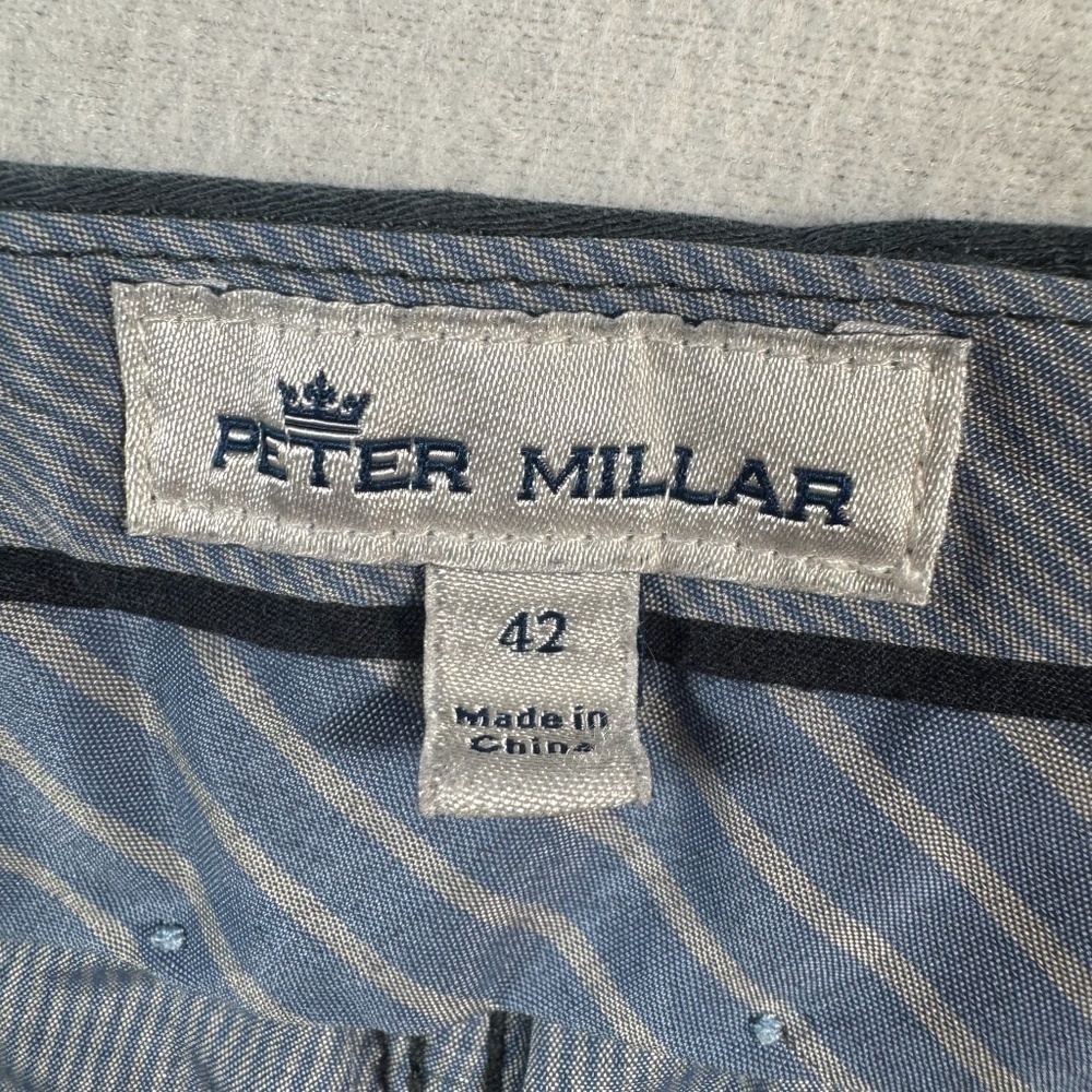 Peter Millar Pants Mens 42 Gray Straight Chino - Picture 3 of 11